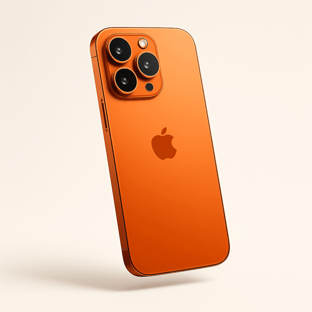 iPhone 17 Pro Max — Achterkant: camerastrook over de volle breedte